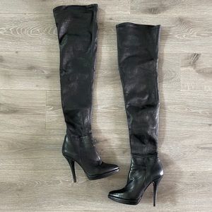 Vera Wang Lavender Thigh High Boots, Size 7.5